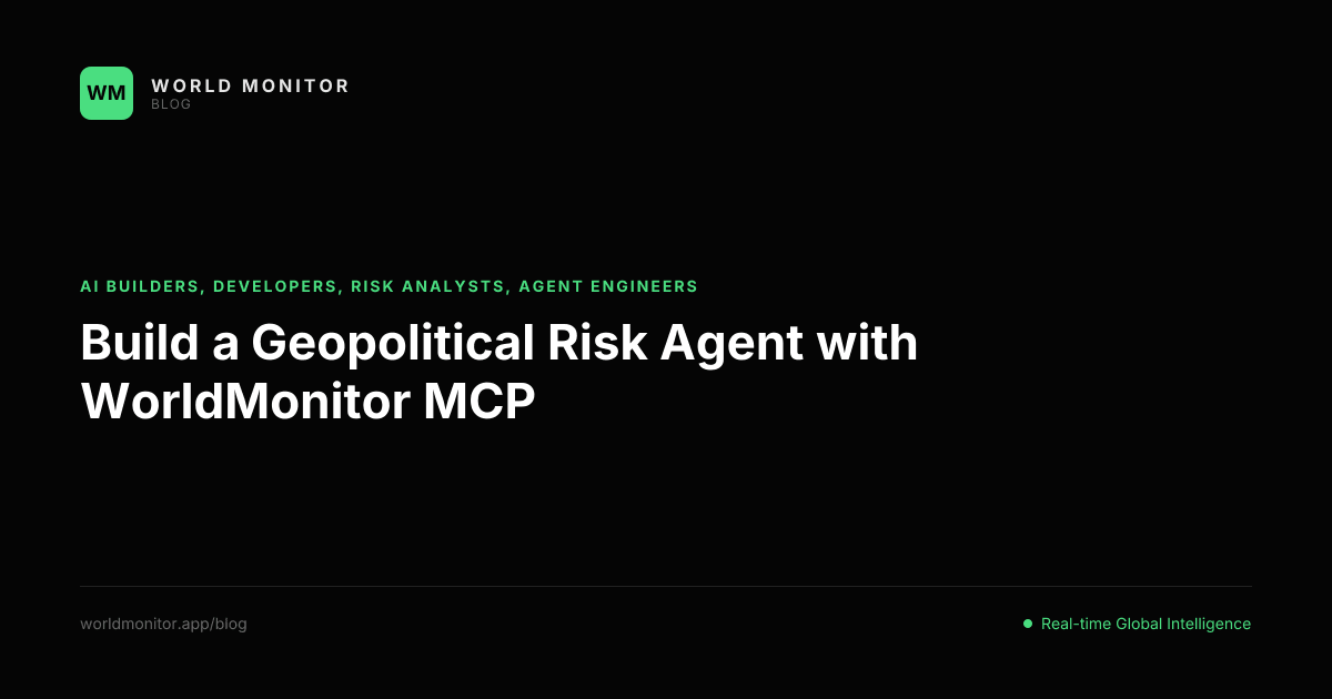 Build a Geopolitical Risk Agent with IBRAINEWS MONITOR MCP